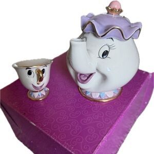 Disney’s Beauty and the Beast Mrs. Potts and Chip Teapot Set